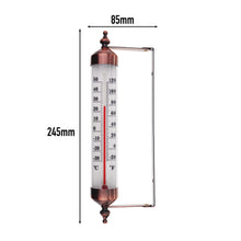 Carica l'immagine nel visualizzatore di Gallery, Termometro da Esterno con Design Effetto Bronzo - Elegante Adatto per il Monitoraggio Della Temperatura Esterna Garage, Serra a Parete