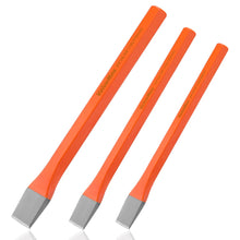 Carica l'immagine nel visualizzatore di Gallery, ValueMax Set di Scalpelli da 3 Pezzi, Scalpello Piatto in Acciaio Cr-V, Scalpello a Freddo (10 mm, 12 mm, 16 mm), per Ro