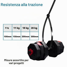 Carica l'immagine nel visualizzatore di Gallery, Set di fascette stringicavo nero 100/150/200/300 mm, 200 pezzi, fascette stringicavo resistenti ai raggi UV, per interni