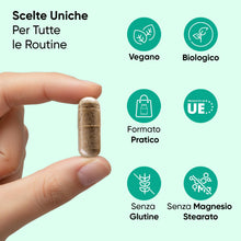 Carica l'immagine nel visualizzatore di Gallery, Bucce di Psillio Biologiche, 180 Capsule Vegane, 1400mg per Dose, 3 Mesi