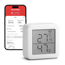 Carica l'immagine nel visualizzatore di Gallery, SwitchBot Termometro Igrometro Ambiente - Umidità e Temperatura Interno Bluetooth per Casa, Sensore di Rugiada/VPD/Umidi