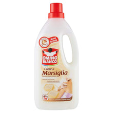 Carica l&#39;immagine nel visualizzatore di Gallery, Omino Bianco - Detersivo Bivalente Liquido, Lavaggio a Mano e in Lavatrice, Essenza Cuore di Marsiglia, 1000 ml