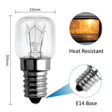 Carica l'immagine nel visualizzatore di Gallery, SCNNC Lampadina forno E14 T22 Bianca Calda 2300K Dimmerabile, 3 Pezzi