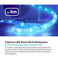 Carica l'immagine nel visualizzatore di Gallery, Tapo L900 Smart Wi-Fi Striscia LED, Controllo Vocale Compatibile con Alexa e Google Assistant, 2 Confezioni L900-5 con 1 Alimentatore, Sync-to-Music, Accorciabile e Controllo dall'APP