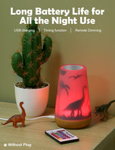 Carica l'immagine nel visualizzatore di Gallery, Mostof Luce Notturna Dinosauro Bambini, LED 16 Colori Touch Telecomando