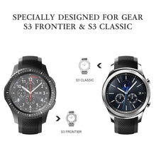Carica l'immagine nel visualizzatore di Gallery, NotoCity Cinturino per Samsung Gear S3 Classic/Frontier/Galaxy Watch 46mm, Cinturini di Ricambio in Silicone 22mm per Ge