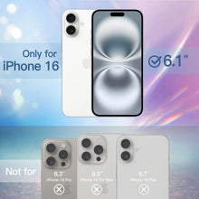 Carica l'immagine nel visualizzatore di Gallery, JETech Cover Glitter per iPhone 16, Trasparente