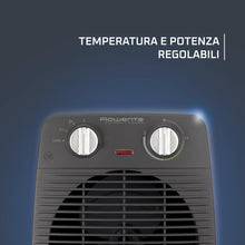 Carica l'immagine nel visualizzatore di Gallery, Rowenta SO2210 Compact Power Termoventilatore Potente e Compatto, Riscalda e Raffredda Gli Ambienti, Ottimo per Qualsiasi Stagione, 2000 W, 220 V, Nero