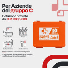 Carica l'immagine nel visualizzatore di Gallery, SICURAID Cassetta Pronto Soccorso Allegato 2 Gruppo C fino a 2 Dipendenti