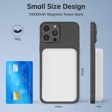 Carica l'immagine nel visualizzatore di Gallery, Power Bank Magnetico 10000mAh, Wireless Caricatore 20W Ricarica Rapida Powerbank, Magnetico Caricatore Inalámbricos Portatile Batteria Esterna per iPhone 16 15 14 13 12 Pro Max Mini Plus Samsung iPad