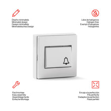 Carica l'immagine nel visualizzatore di Gallery, FAMATEL - Mod. 5010-B – Pulsante di Campanello, 10 A - 250 V