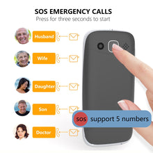 Carica l'immagine nel visualizzatore di Gallery, ISHEEP Telefono cellulare quad-band, gsm, tasti grandi per anziani, sbloccato, senza sim inclusa,D210 nero