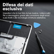 Carica l&#39;immagine nel visualizzatore di Gallery, Crucial BX500 CT480BX500SSD1 SSD Interno, 480 GB, 3D NAND, SATA, 2.5 Pollici
