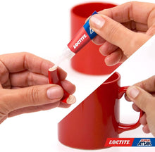 Carica l'immagine nel visualizzatore di Gallery, Loctite Super Attak Original Bipack, Colla liquida trasparente in confezione convenienza, Adesivo per gomma, metallo, ce