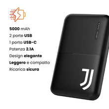 Carica l'immagine nel visualizzatore di Gallery, Juventus Power Bank 5000mAh, Sottile &amp; Compatto Caricabatterie Portatile Carica Rapida Batteria Esterna Powerbank per iP