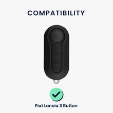 Carica l&#39;immagine nel visualizzatore di Gallery, kwmobile Custodia Coprichiave Compatibile con Fiat Lancia con 3 Tasti Pieghevole Cover - Copritelecomando Chiave Auto - Copri Chiavi Macchina Bandiera Italiana