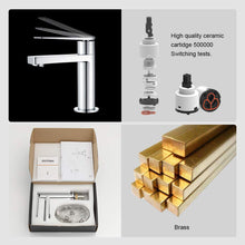 Carica l'immagine nel visualizzatore di Gallery, GRIFEMA Lyon, Miscelatore Lavabo, Rubinetto Monocomando per Bagno, Cromo [Exclusiva Amazon] [Esclusiva Amazon]