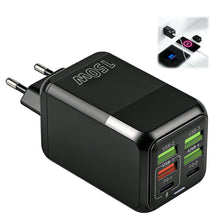 Carica l'immagine nel visualizzatore di Gallery, Caricatore USB C 150W 6 Porte caricabatterie rapido, 2 USB C 4 USB A