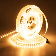 Carica l'immagine nel visualizzatore di Gallery, JOYLIT PRO Striscia LED 24V 5 Metri Luce Calda 3000K SMD 2835 126LEDs/M, 2000LM/M Alta Luminosità Dimmerabile 18W/M Bian