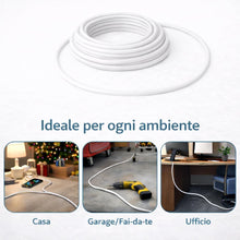 Carica l'immagine nel visualizzatore di Gallery, Prolunga Elettrica 15 Metri con Spina 16A e Presa Bivalente 10/16A – Cavo Prolunga per Casa, Ufficio e Giardino, Alta Re