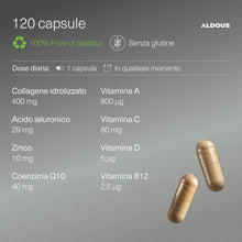 Carica l'immagine nel visualizzatore di Gallery, Collagene e Acido Ialuronico - 120 Capsule - con Coenzima Q10