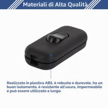 Carica l'immagine nel visualizzatore di Gallery, 2 Pezzi Nero Interruttore Torpedo 6A 250V, Interruttore in Linea Bipolare, Interruttori a Cavo in Linea, per 2 O 3 Linea