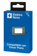 Carica l'immagine nel visualizzatore di Gallery, Elektronova, supporto 3 posti (503) compatibile con Vimar Plana, confezione da 4 pezzi