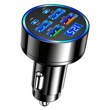 Carica l'immagine nel visualizzatore di Gallery, Accendisigari USB C, 4 USB + 2 PD Type-C con voltmetro a LED