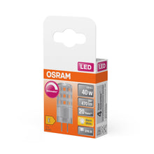Carica l'immagine nel visualizzatore di Gallery, OSRAM LED PIN 40 320° DIM bianco caldo 2700 K 4,5 W 470 lm