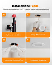 Carica l'immagine nel visualizzatore di Gallery, Faretti da Incasso per Cartongesso Dimmerabile 4W 4000K, Set di 12