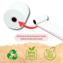 Carica l'immagine nel visualizzatore di Gallery, Double Dragon, Rotolo di ricevuta termica premium da 57 x 40 mm per macchina per carte di credito PDQ, POS, EPOS, registratore di cassa [Confezione da 20]