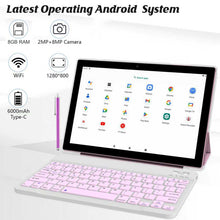 Carica l'immagine nel visualizzatore di Gallery, Tablet PC Android 13 2-in-1 da 10,1 pollici MTK6755 Octa Core 6GB RAM (3GB+3GB espandibili) 128GB ROM 4G LTE 1280×800 IPS Doppia fotocamera 5MP+13MP 5000mAh con tastiera, mouse e stilo
