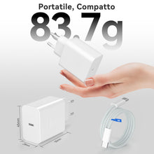 Carica l'immagine nel visualizzatore di Gallery, YISH 45W Caricatore USB C Caricabatterie Rapido GaN - Alimentatore USB C Presa Carica Batterie Cellulare PPS Compatibile