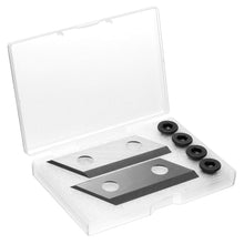 Carica l'immagine nel visualizzatore di Gallery, QWORK® 2 lame di ricambio per trituratori e 4 viti compatibile con QJ1200SP, McCulloch MCS2001