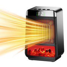 Carica l'immagine nel visualizzatore di Gallery, Anluomania Termoventilatore, 800W/1500W Stufetta Elettrica Basso Consumo, Stufa Elettrica Ceramica, 1/2/4/8H Timer, Display LED, Protezione da Surriscaldamento e Ribaltamento, Per Desktop Ufficio