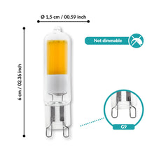 Carica l'immagine nel visualizzatore di Gallery, EGLO G9 - Set di 3 lampadine con attacco a pin G9, lampadine a innesto, 2 W