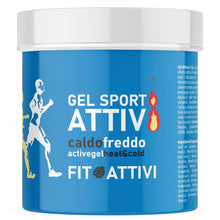 Carica l&#39;immagine nel visualizzatore di Gallery, Crema Riscaldante Muscoli Sportiva Pre e Post Allenamento, Gel con Arnica, Collagene, Acido Ialuronico e Vitamina E, 100% Made in Italy 550 ml - FITOATTIVI