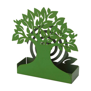 Baroni Home Porta Zampirone in Metallo Albero Verde. Portazampirone da Interno o da Esterno 17X5X17.5cm