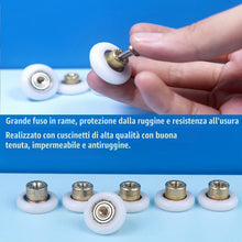 Carica l'immagine nel visualizzatore di Gallery, Linwnil 4 x rulli di ricambio per porta doccia, 19 mm di diametro (19mm)