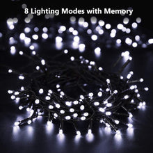 Carica l'immagine nel visualizzatore di Gallery, ODEETRONIC Catena Luminosa Solare, 20M 200 LED Natale Luce Stringa Solari Esterno 8 Modalità Impermeabile Luci Giardino 