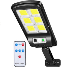 Carica l'immagine nel visualizzatore di Gallery, SQUADO Lampioni solari a LED da esterno con sensore di movimento, 120/128/160 COB, impermeabili, per giardino, patio, pe