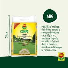 Carica l'immagine nel visualizzatore di Gallery, COMPO Prato, Concime Per Tappeti Erbosi, Per un Prato Sempreverde, 4kg