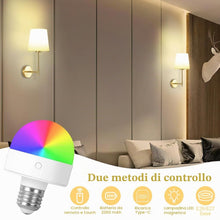 Carica l'immagine nel visualizzatore di Gallery, HOTUT Applique da Parete, 2 Pezzi Applique da Parete Interno con Telecomando, Lampada da Muro RGB Dimmerabile, Lampada d