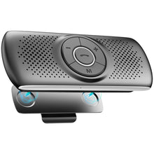 Carica l'immagine nel visualizzatore di Gallery, AGPTEK Vivavoce Auto Bluetooth 5.3 con Siri Assistente Comandi Vocali di Google Altoparlante Kit e Scheda TF Supporto per Aletta Parasole Connessione Automatica, Nero