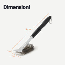 Carica l'immagine nel visualizzatore di Gallery, Amazon Basics, Raschietto e Spazzola per Griglie, Argento, 1 Pezzo