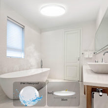 Carica l'immagine nel visualizzatore di Gallery, Plafoniera LED Soffitto, Colore RGB Plafoniere, Regolabile 2700K-6500K Dimmerabile, 24W 2400LM Luce Intelligente Compati
