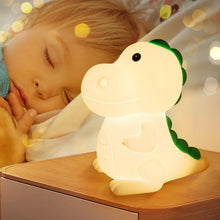 Carica l'immagine nel visualizzatore di Gallery, Luce Notturna Bambini,7 Colori Lampada USB Ricaricabile Lucina Notte,Silicone, Cameretta, Regalo Neonato