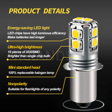 Carica l'immagine nel visualizzatore di Gallery, Ruiandsion P13.5S Base Lampadina LED 6-40 Volt Lampadina LED di Aggiornamento per Torcia Bianca 6V 9V 12V 18V 19.2V 24V,
