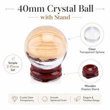 Carica l'immagine nel visualizzatore di Gallery, 40MM Sfera di Cristallo Trasparente K9, per Divinazione