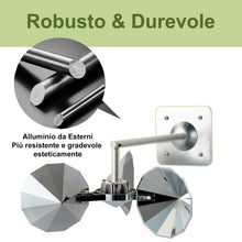 Carica l'immagine nel visualizzatore di Gallery, OFFO Deterrente per Piccioni,Scaccia Piccioni per Balcone,Riflesso a 360° con Base in Alluminio,Spaventa Uccelli per Gia
